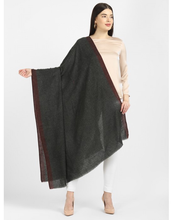 Women shawls Plain dark grey